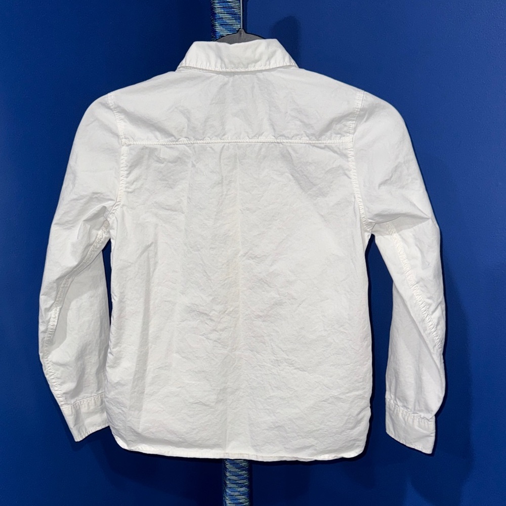 H & M- Classic White Long-Sleeve Button-Down Shirt Size 10 - Picture 4 of 16